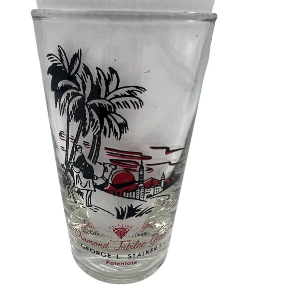 Masonic Shriner 1959 Divan Glass Diamond Jubilee George Stalker 4.5" Tall - Picture 2 of 8